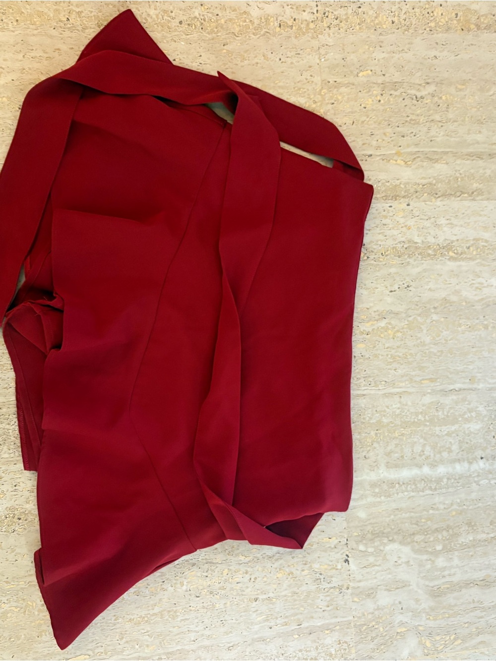 Zara Burgundy wrap skort a line